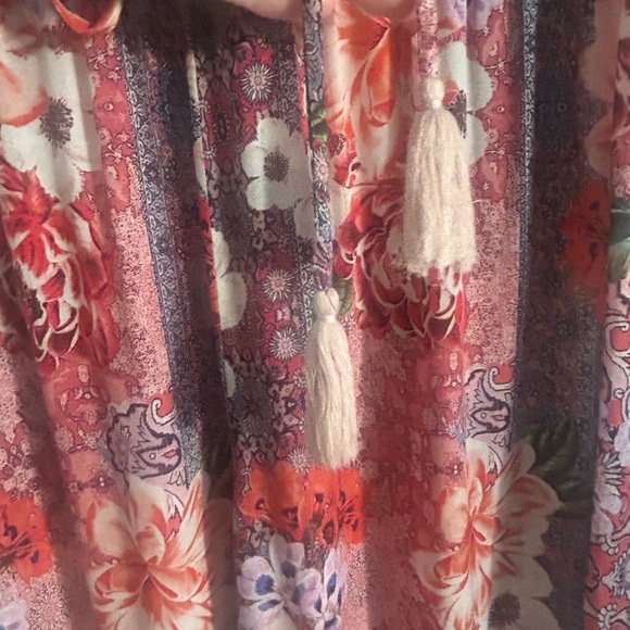 Johnny Was Layla Multicolor Floral Wide Leg Palazzo Easy Style Pants - Picture 5 of 11